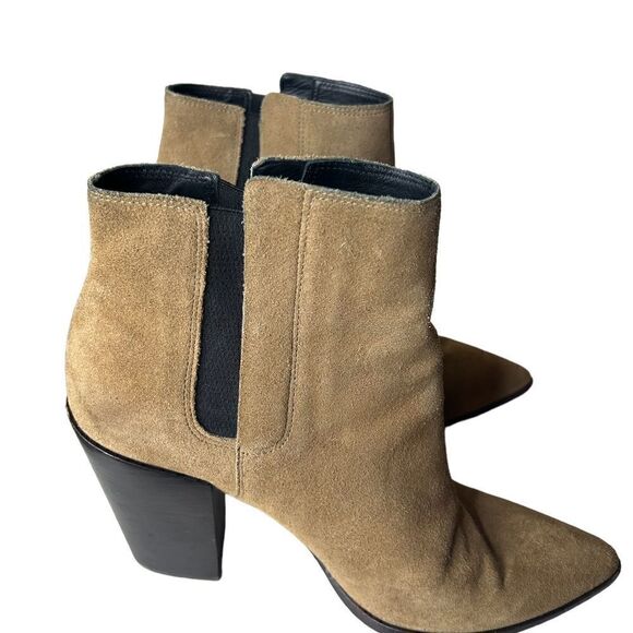 All Saints Senta Chelsea Ankle Bootie Boot Suede in Size 10 40.5 Western - Picture 14 of 16